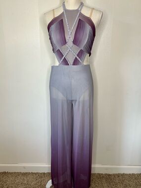 💜 Semi-custom 10th House Purple Ombré Dance Costume Adult Medium 💜